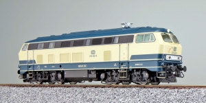 ESU 31011 - H0 - Diesellok BR 218, DB, ozeanblau/beige, Ep. IV, Vorbildzustand um 1987, Sound + Rauch - DC/AC